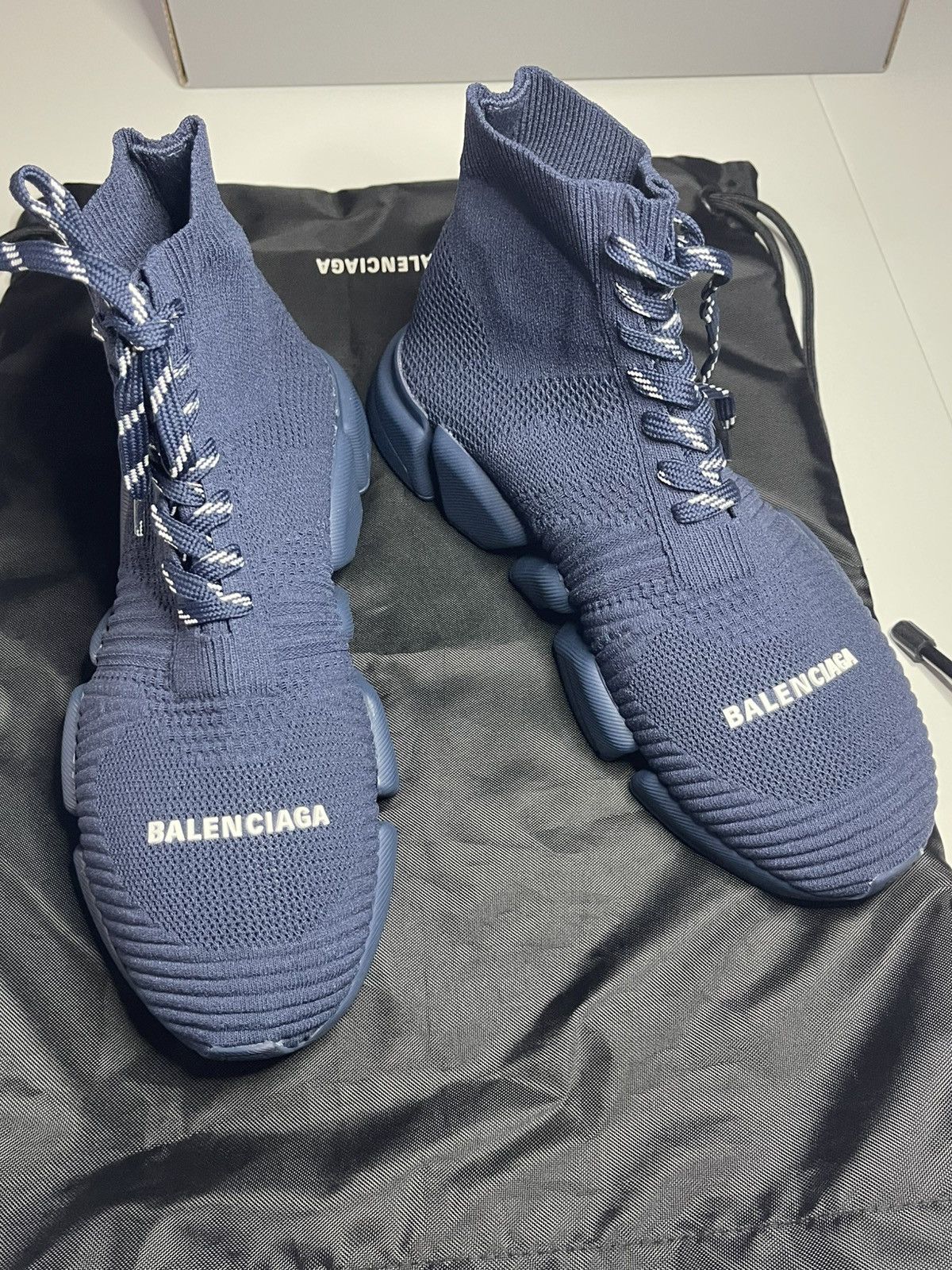Balenciaga Balenciaga Speed 2.0 Lace-Up Blue Size 40 New Box & Dustbag Size US 7 / EU 40 - 8 Thumbnail