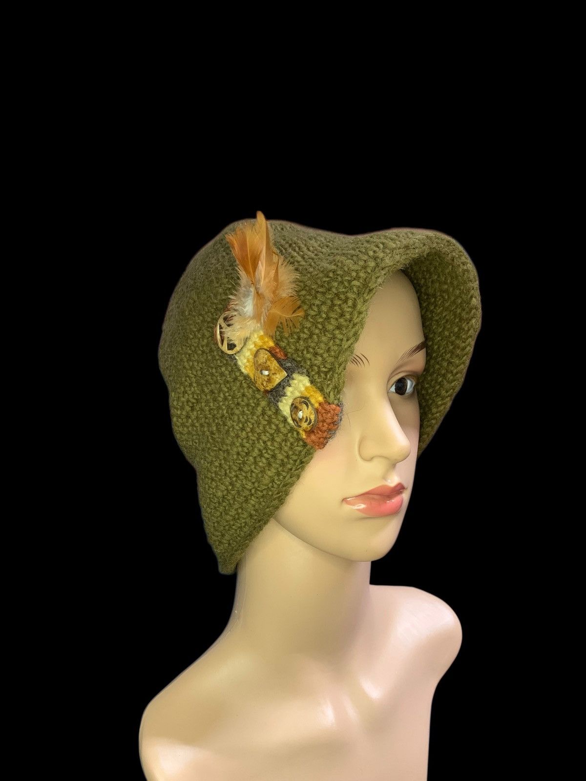 Issey Miyake × Japanese Brand × Vintage Crochet Knitting Big Beanie Hats Rare Design Japanese Style Size ONE SIZE - 7 Thumbnail
