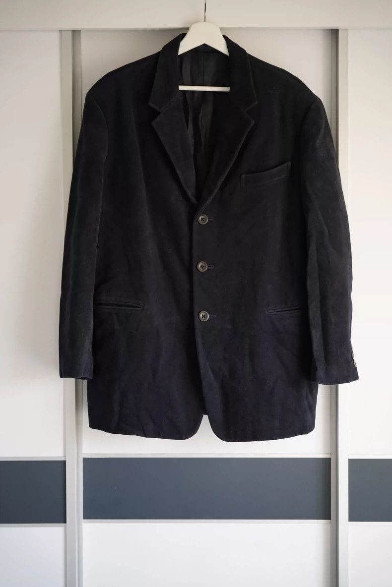 Yohji Yamamoto Yohji Yamamoto size m 90s velvet wool suit 2501-Nextarrow Size 38R - 1 Thumbnail