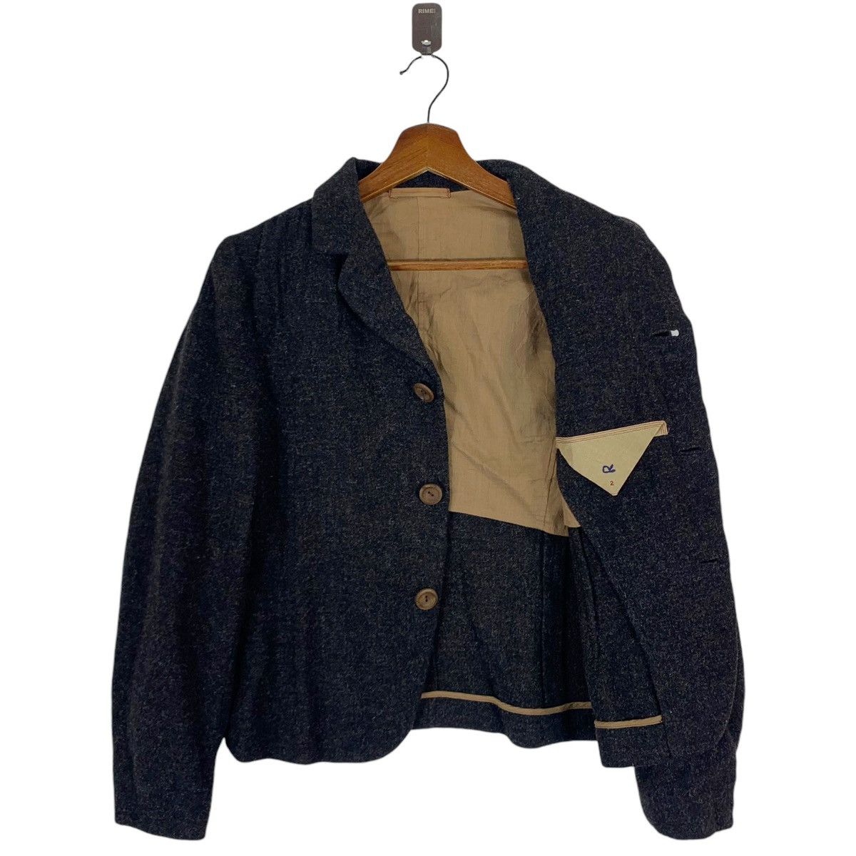 45rpm VINTAGE 45RPM JAPANESE BRAND WOOD BUTTON WOOL COAT Size US S / EU 44-46 / 1 - 2 Thumbnail