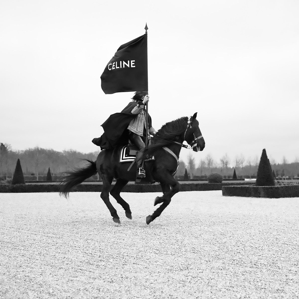 Celine CELINE BY HEDI SLIMANE 21AW RUNWAY ITEM HOODED CLOAK Size US S / EU 44-46 / 1 - 9 Thumbnail
