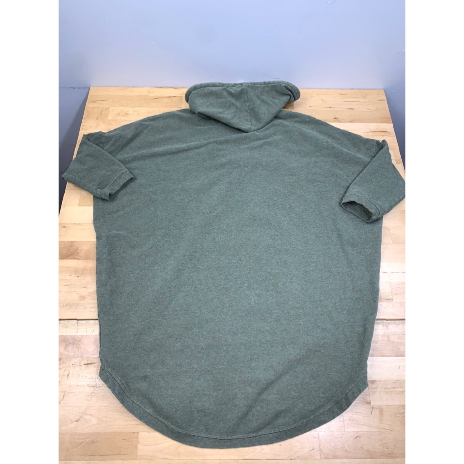 Vintage Marina Luna Pullover Hoodie Womens M Olive Green Short Sleeve Loose #9066 Size M / US 6-8 / IT 42-44 - 7 Thumbnail