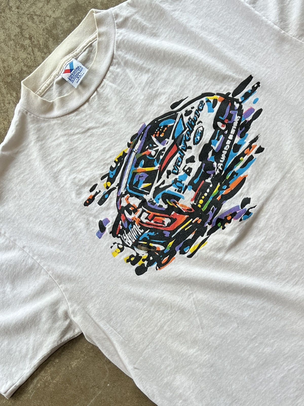 NASCAR Vintage 90s Valvoline Racing Car Painting Tee XL Size US XL / EU 56 / 4 - 1 Thumbnail