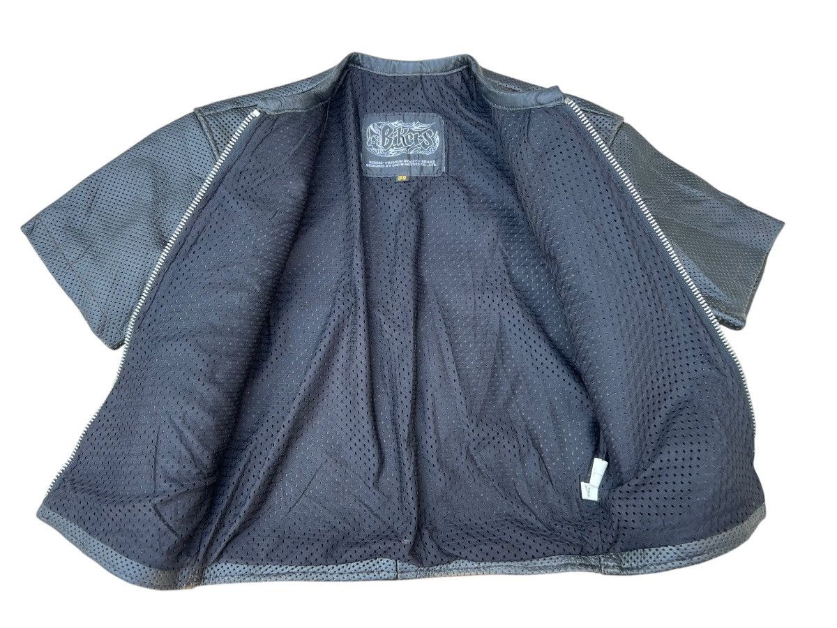 Leather Vintage Bikers Corin Motors Japan Patina Mesh Leather Shirt Size US S / EU 44-46 / 1 - 11 Thumbnail