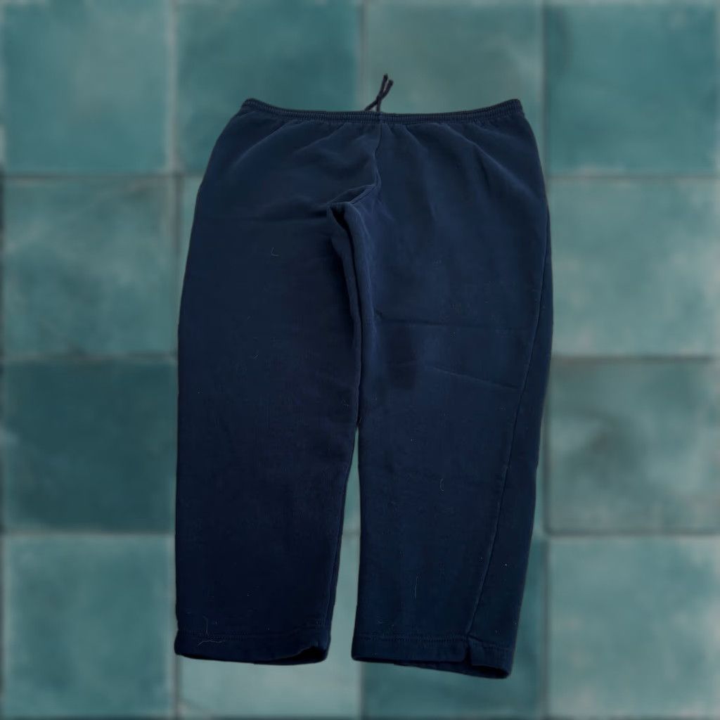 Fruit Of The Loom VINTAGE Fruit of the Loom Blue Mens XL Pull On Tapered Sweatpants Joggers 90s Size US 36 / EU 52 - 1 Thumbnail