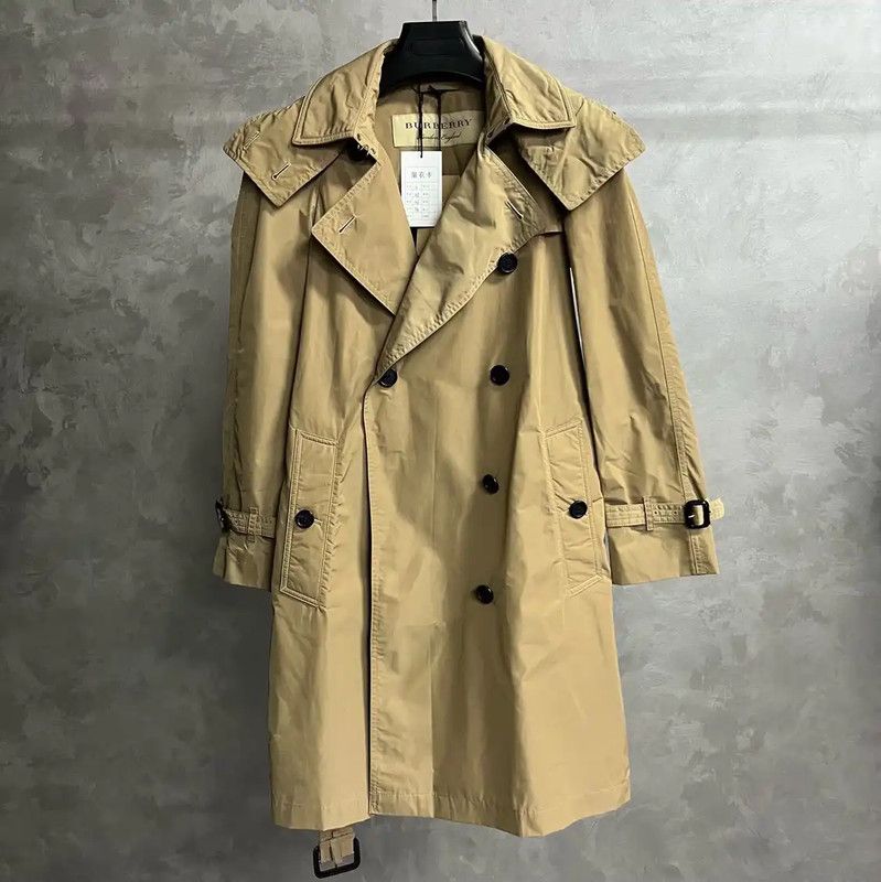 Burberry Burberry Khaki Cotton Trench Coat for Women Size S / US 4 / IT 40 - 1 Thumbnail