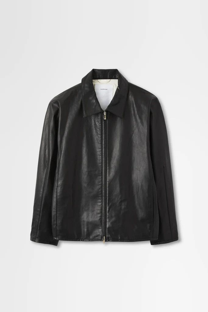 Japanese Brand Overcoat leather zip up blouson Size US L / EU 52-54 / 3 - 7 Thumbnail