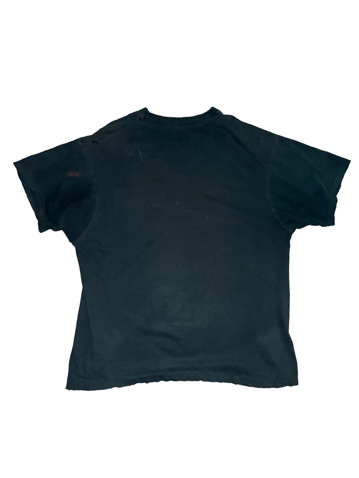 Vintage Vintage 90s Black Pocket Tee Faded Size US XL / EU 56 / 4 - 2 Thumbnail
