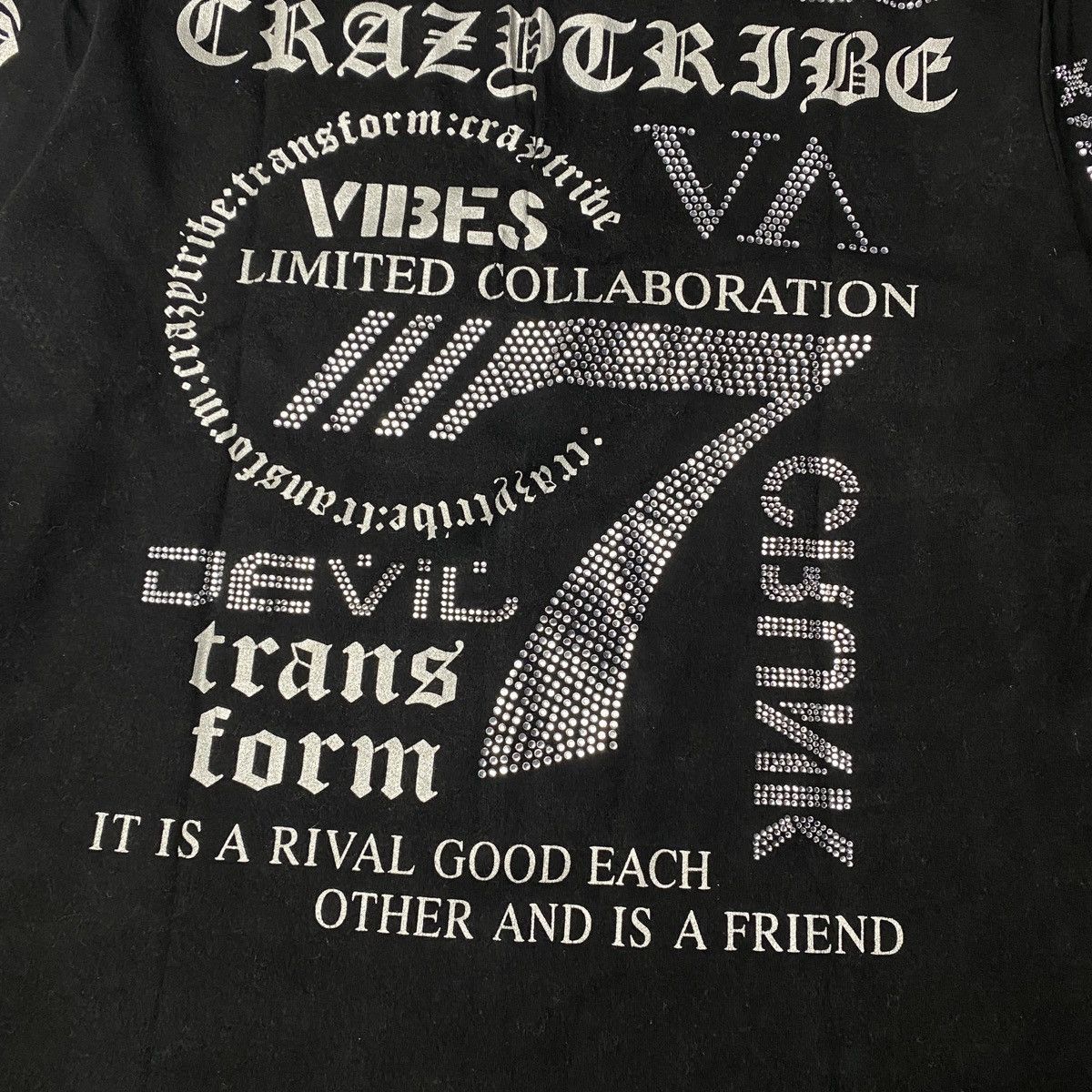 If Six Was Nine 2000's Xfrm Crazy Desire Studded Longsleeve Size US M / EU 48-50 / 2 - 10 Thumbnail