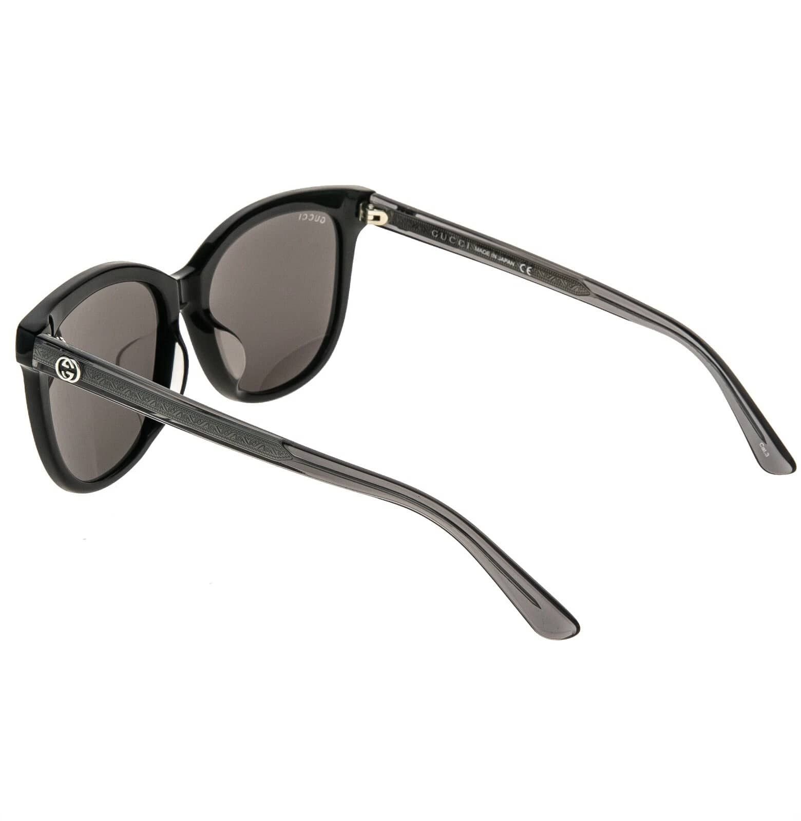 Gucci GUCCI GG0082S 0082 Oversized Crystal Black Sunglasses 002 Size ONE SIZE - 8 Thumbnail
