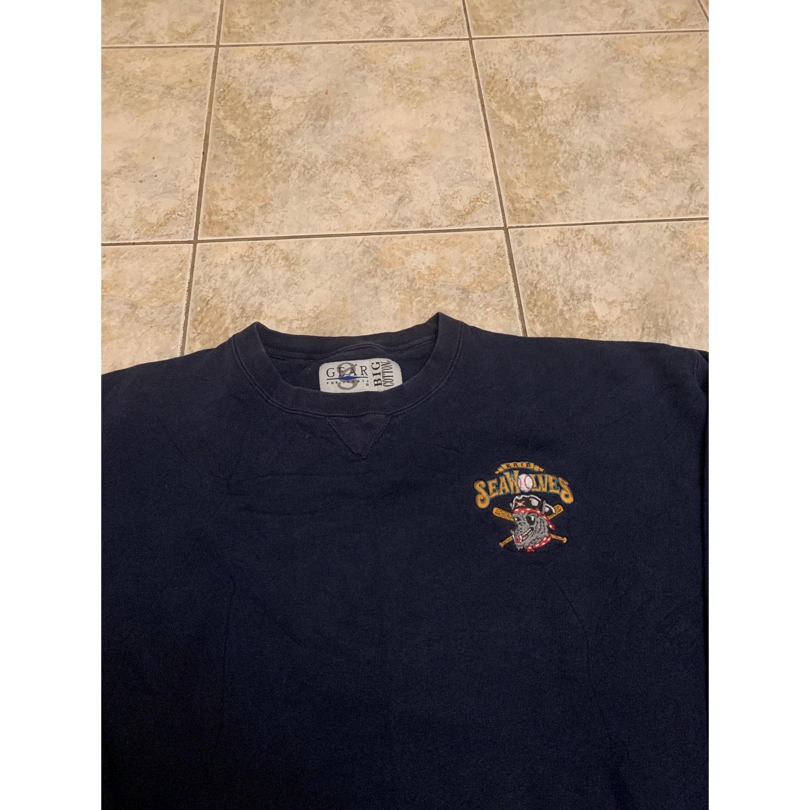 Gear for Sports Vintage erie seawolves crewneck Sweatshirt size 2 XL 1990s Size US XXL / EU 58 / 5 - 2 Thumbnail