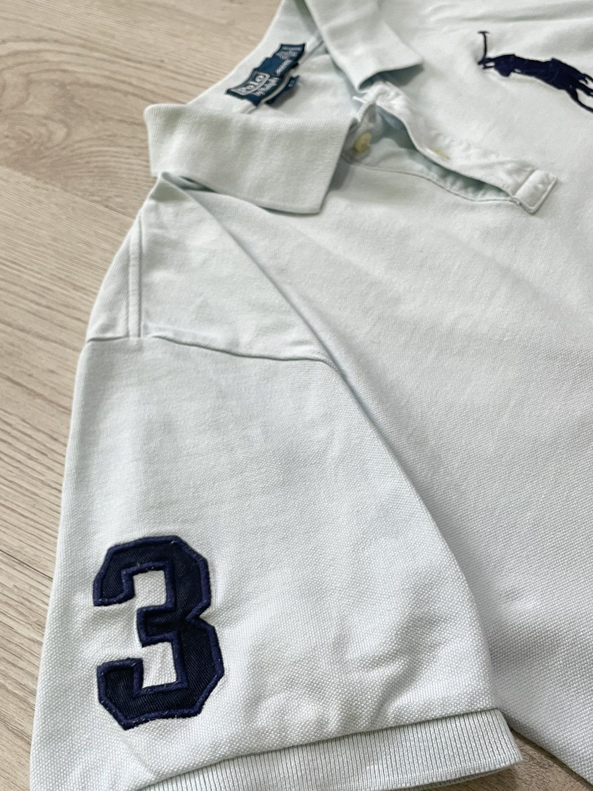 Polo Ralph Lauren Chief Keef Polo Ralph Lauren Vintage Big Pony Light Blue Size US XXL / EU 58 / 5 - 4 Thumbnail
