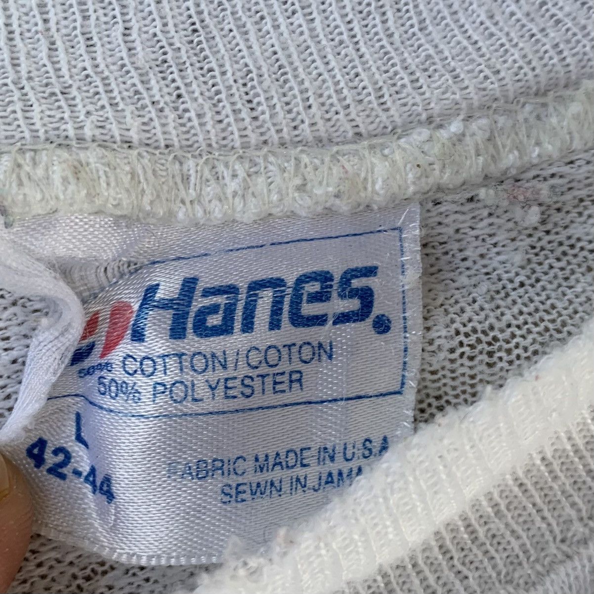 Hanes × Vintage Rare! Vintage 80s Distressed Hanes North Carolina University Size US L / EU 52-54 / 3 - 12 Thumbnail