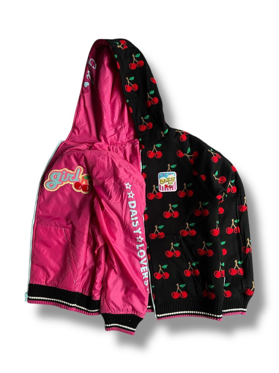 Angel Blue 2000s Angle Blue Reversible Zip Hoodie Red Cheri Size M / US 6-8 / IT 42-44 - 1 Thumbnail