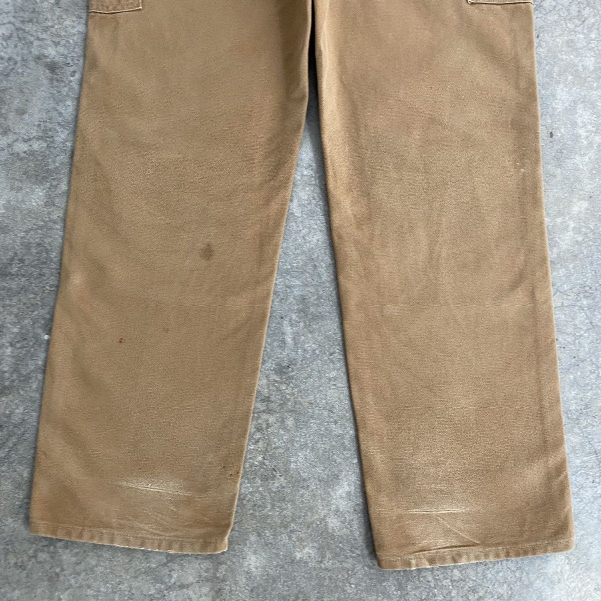 Carhartt VTG Carhartt Double Knee Faded Tan Dirty Carpenter Pants Size US 34 / EU 50 - 19 Thumbnail