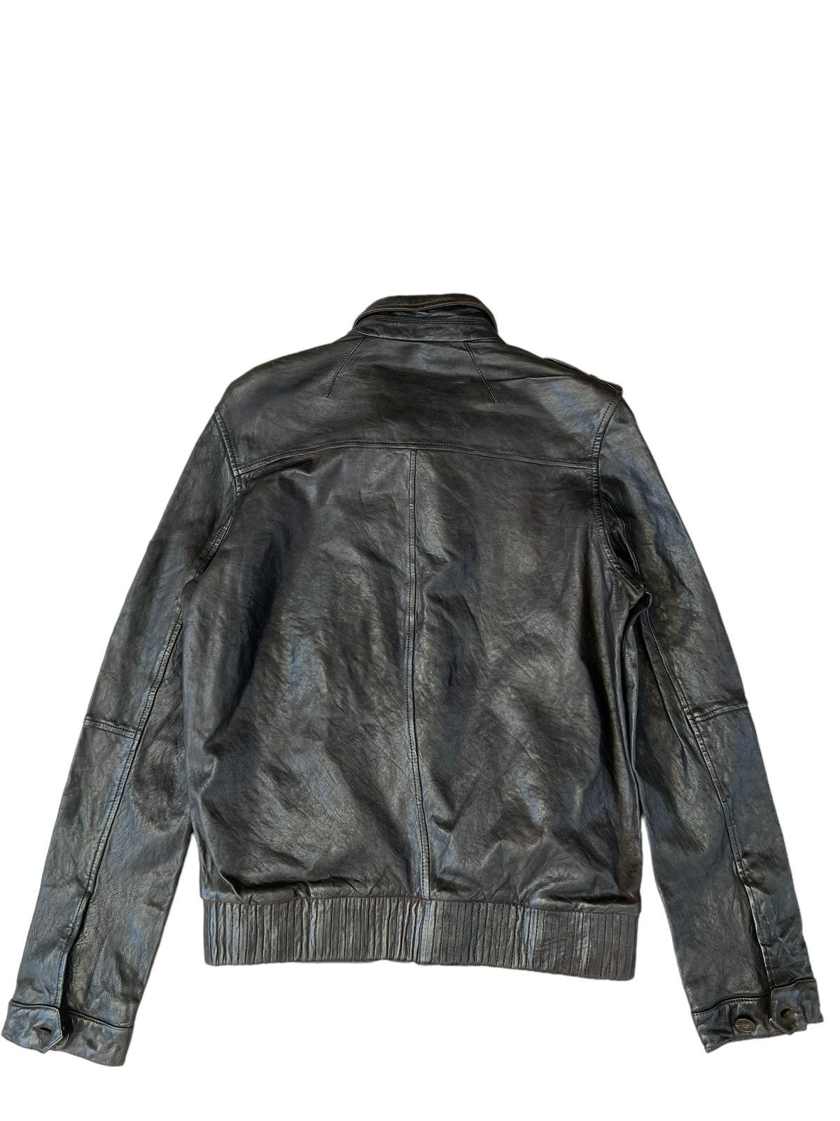 Allsaints SS 08 AllSaints Spitalfields Patina Leather Snitch Jacket Size US M / EU 48-50 / 2 - 2 Thumbnail