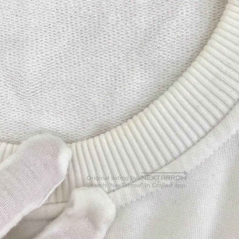 Fendi Fendi White Logo Letter Embroidered Cotton Round Neck Long Size S / US 4 / IT 40 - 8 Thumbnail