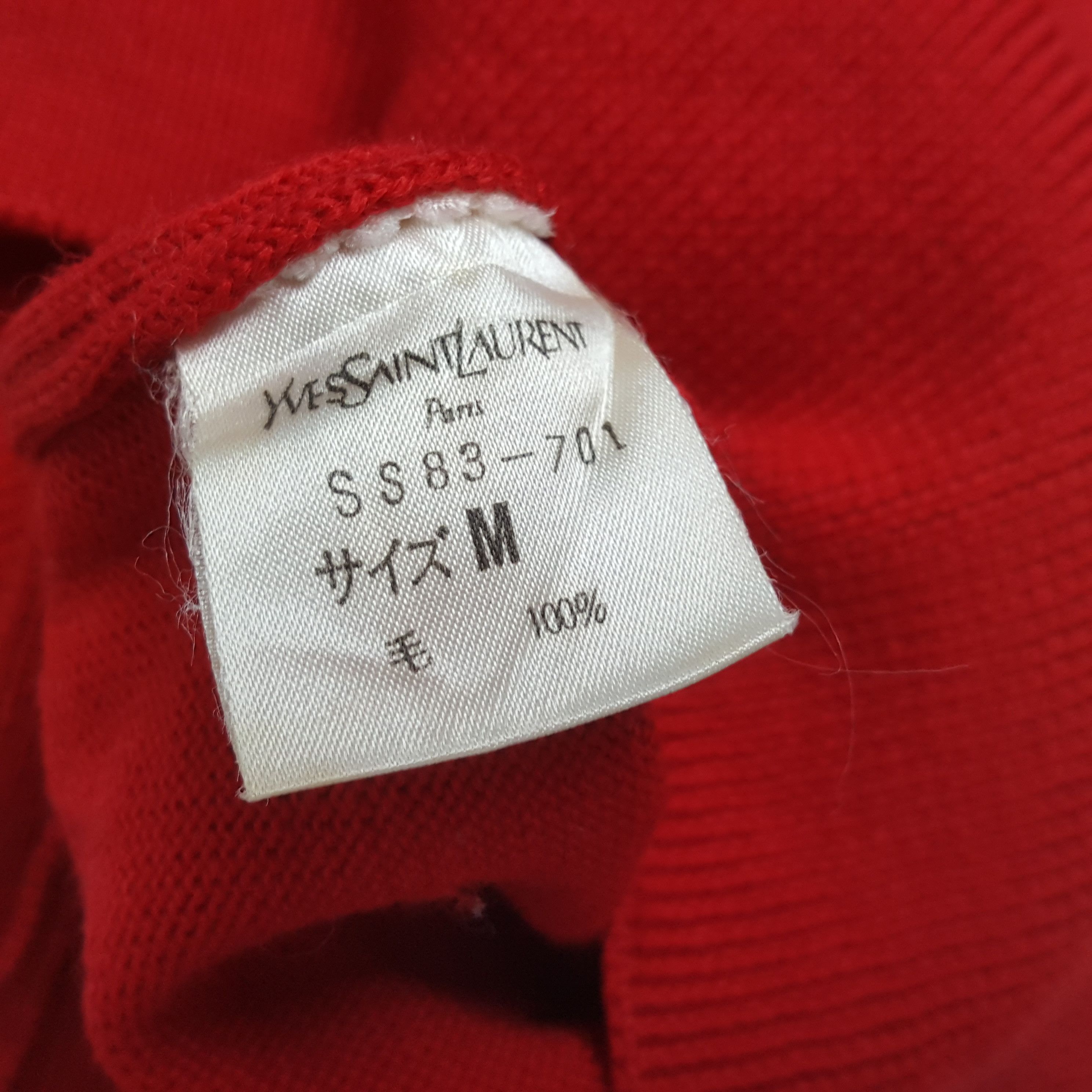 Vintage × Yves Saint Laurent Vintage YVES SAINT LAURENT Italian Brand Sweatshirts Size US S / EU 44-46 / 1 - 7 Thumbnail