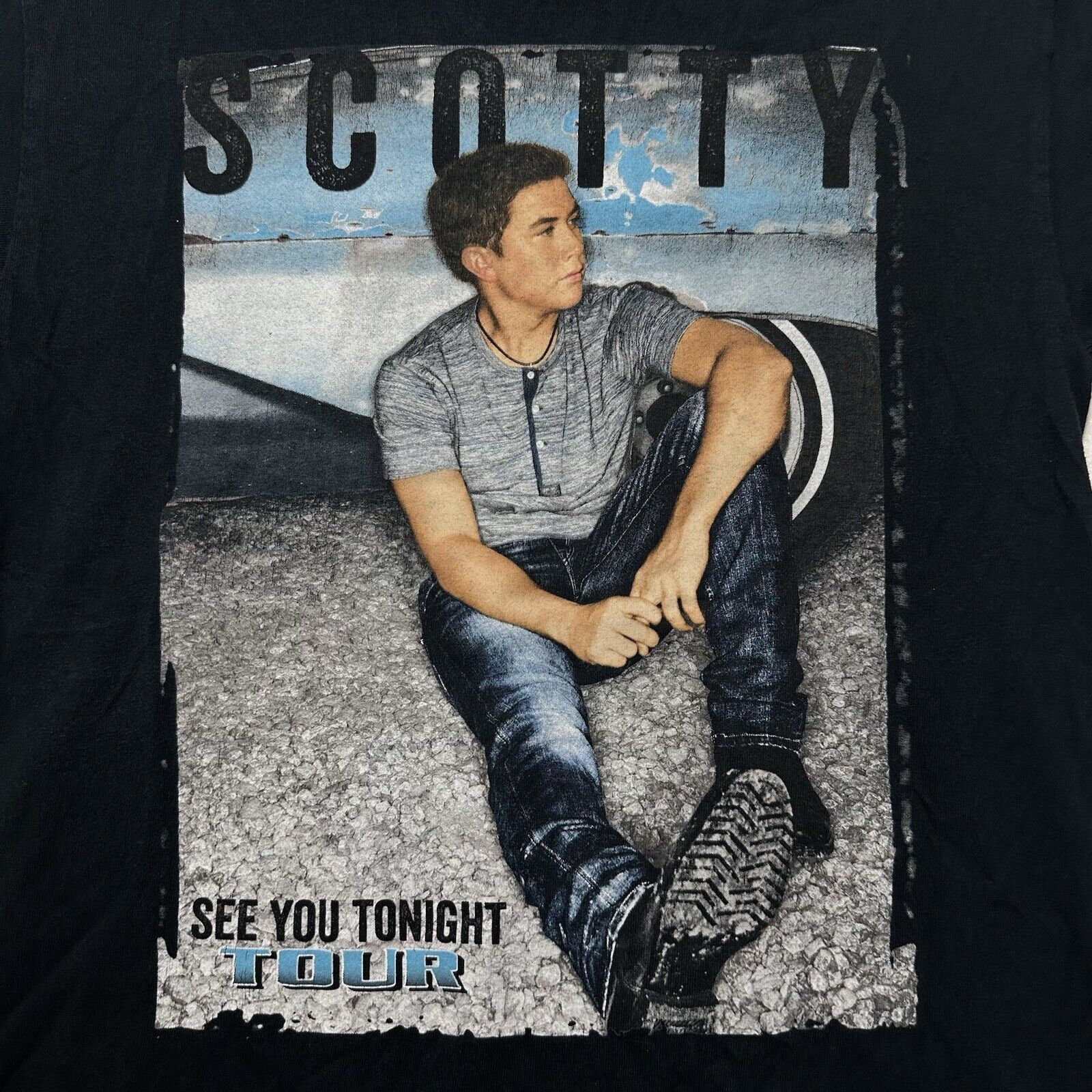 Gildan Scotty McCreery 2018 See You Tonight Tour Adult Small TShirt Size US S / EU 44-46 / 1 - 3 Thumbnail