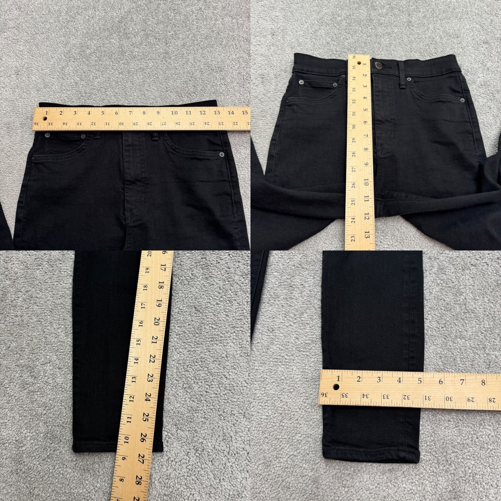 Aritzia Denim Forum The Lola High Rise Skinny Jeans Women 27 Black Stretch Size 27" / US 4 / IT 40 - 9 Thumbnail
