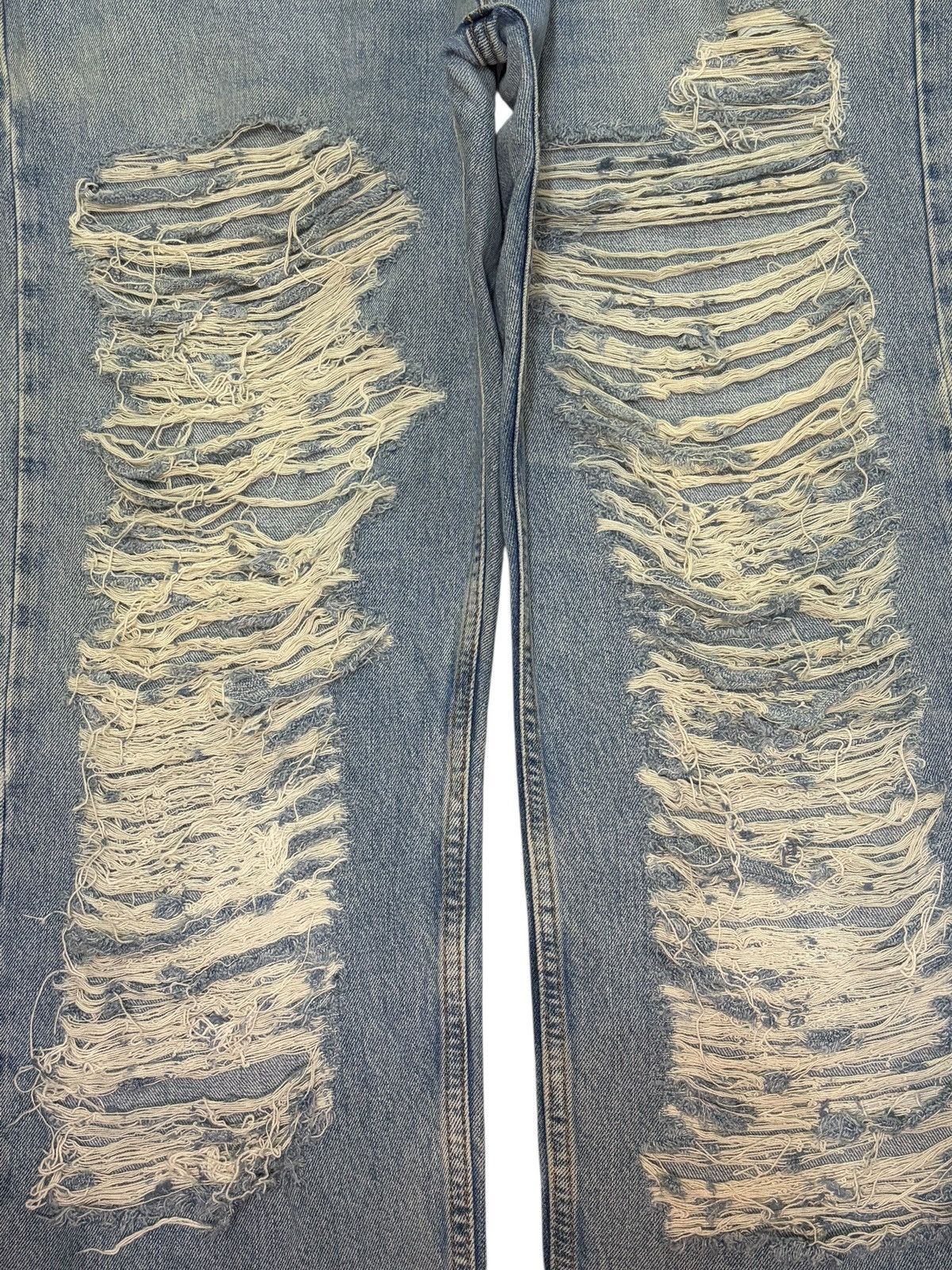 Levi's Vintage 90s Levis 505 Ripped Distressed Baggy Jeans Size 40" / US 18 - 3 Thumbnail