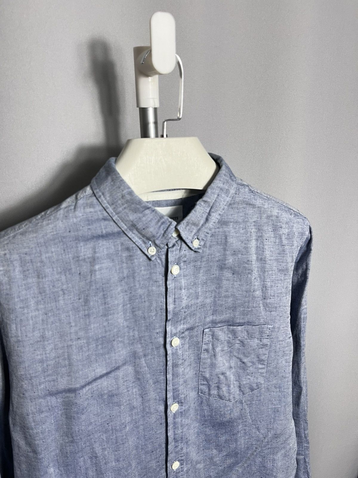 Norse Projects norse projects osvald bd cotton linen shirt button down Size US M / EU 48-50 / 2 - 2 Thumbnail