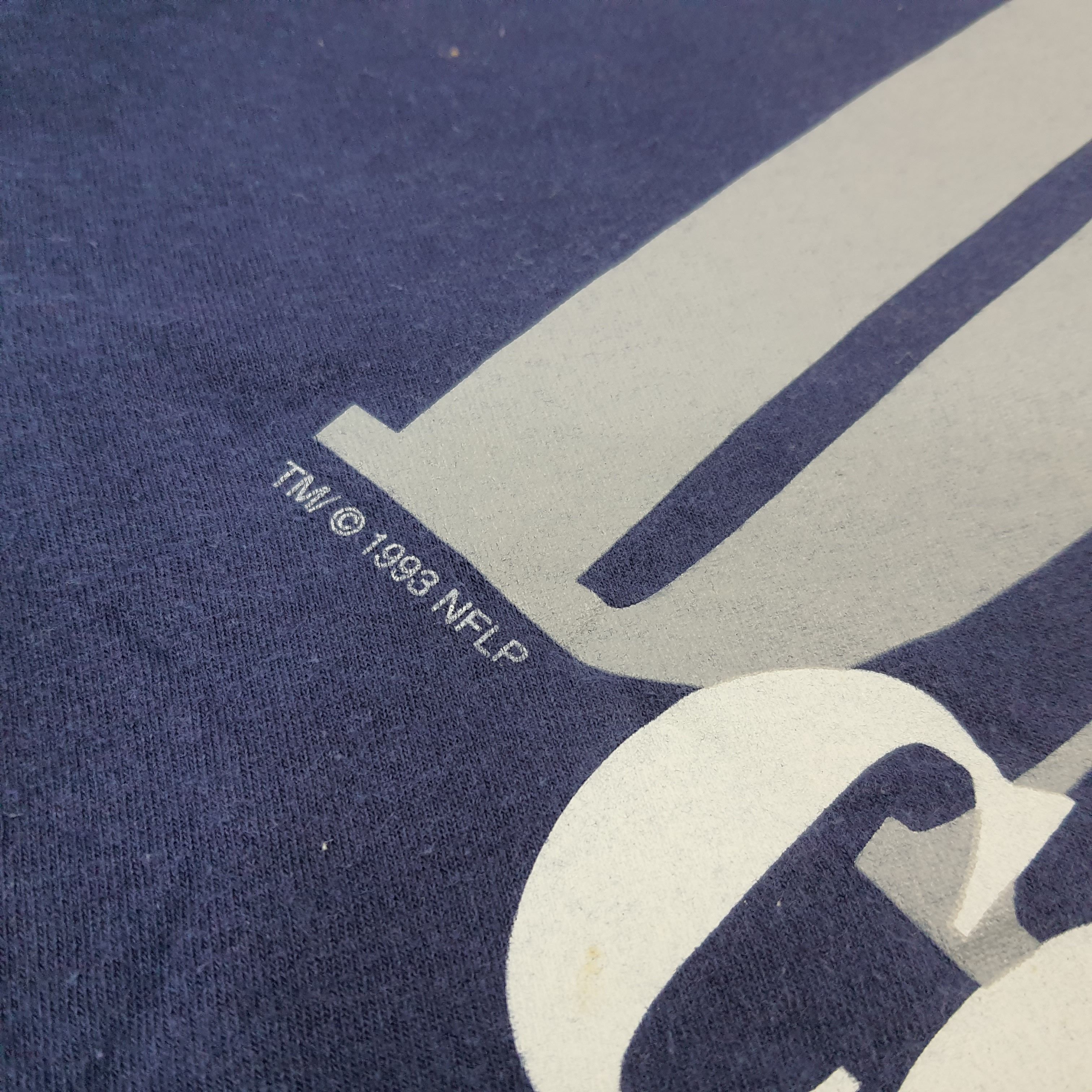 NFL × Vintage Vintage 1993 NFLP Dallas Cowboys Team The Game Tshirt Size US XL / EU 56 / 4 - 2 Thumbnail