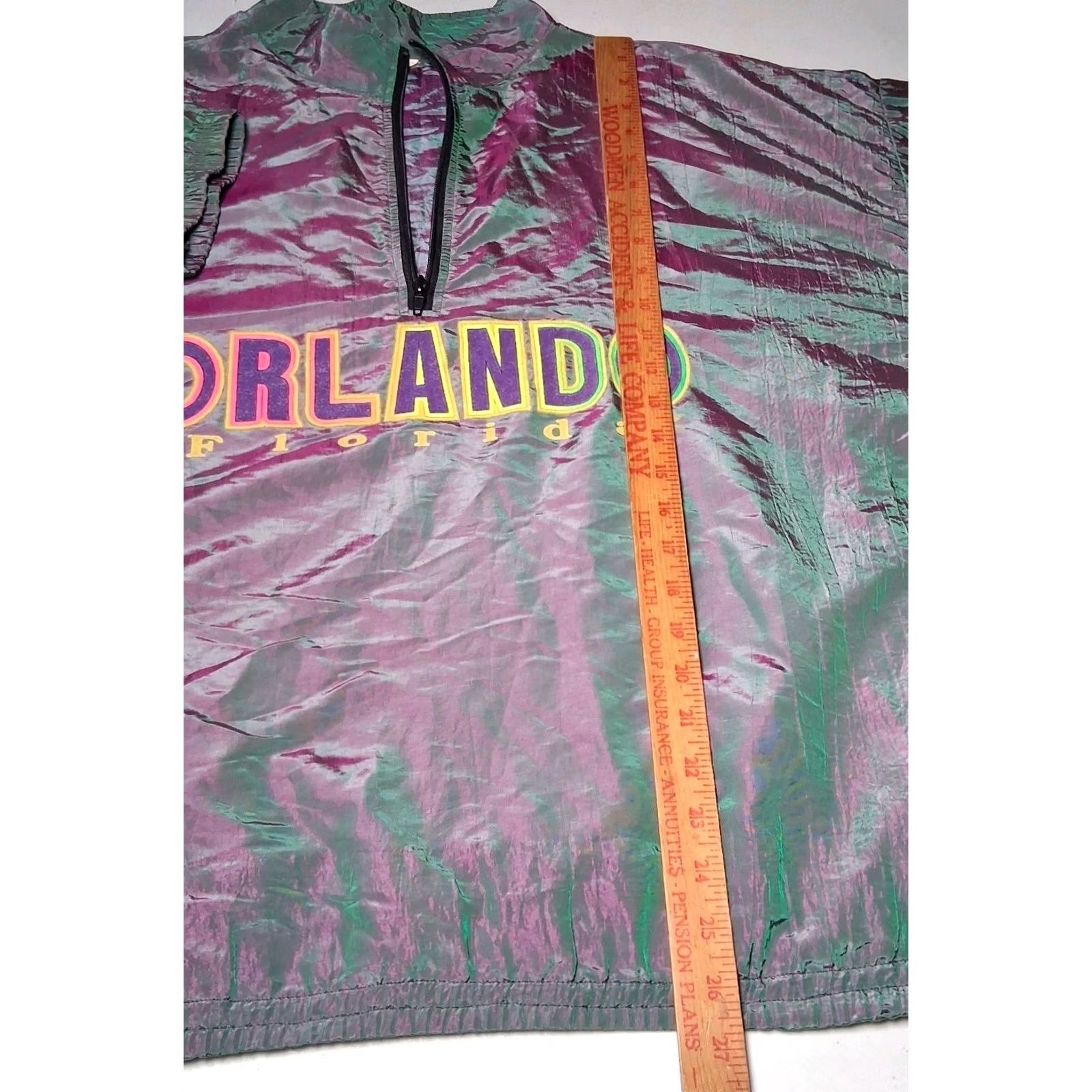Vintage VINTAGE Volley Air Gear Windbreaker Jacket One Size Men Green Iridescent 90s Beach Florida 1/4 zip Size US M / EU 48-50 / 2 - 6 Thumbnail