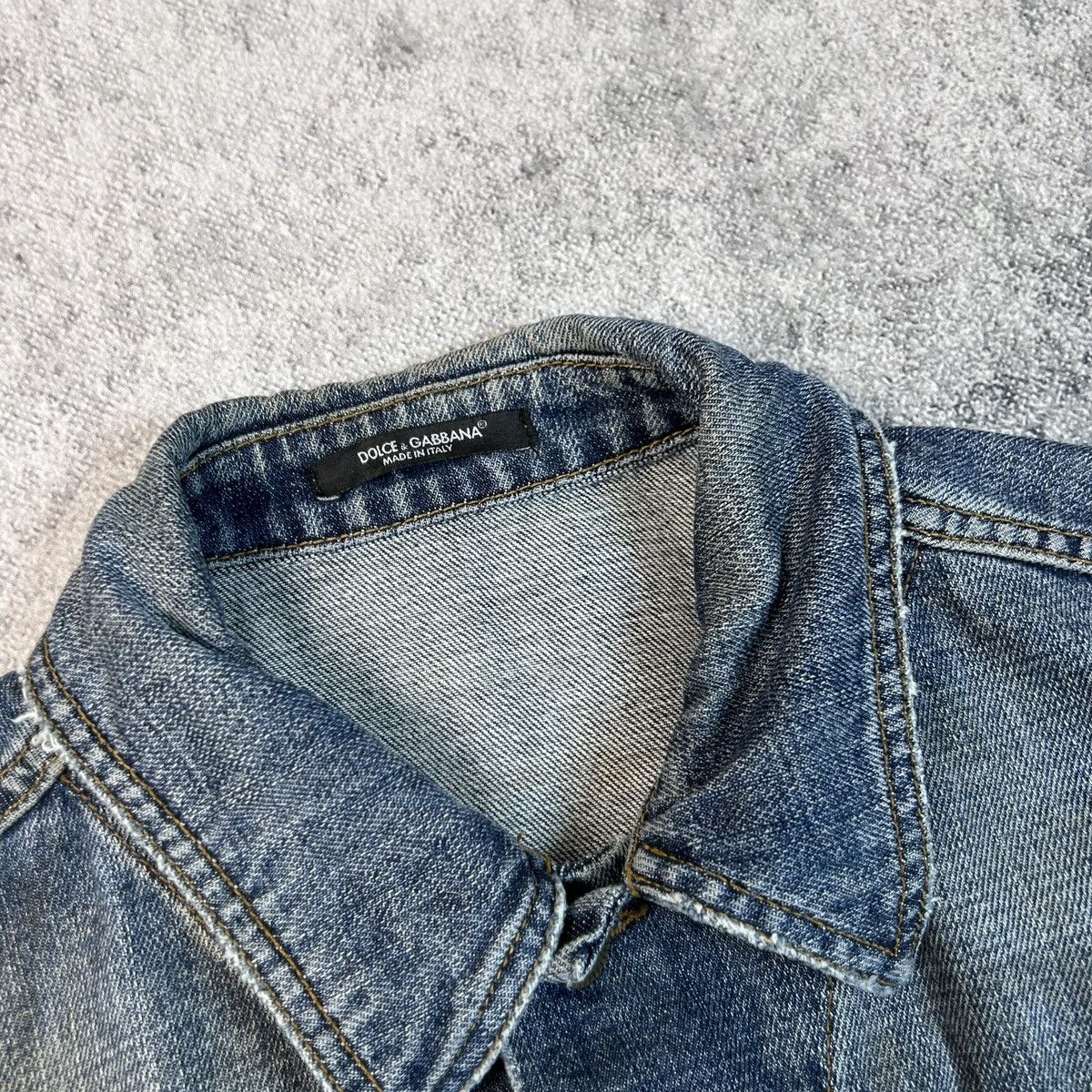 Dolce & Gabbana Streetwear 90's Dolce&Gabbana Wash Denim Jacket Japan Style Size US M / EU 48-50 / 2 - 5 Thumbnail