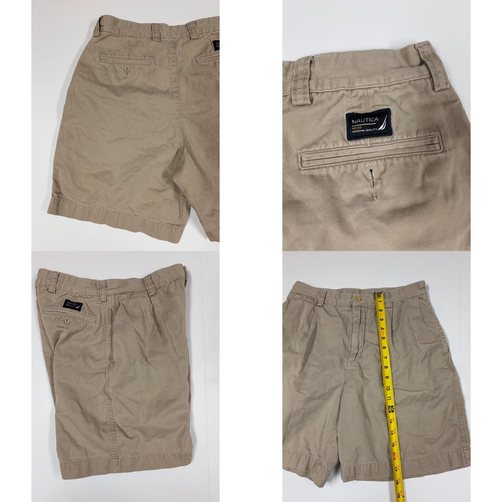 Nautica Nautica Shorts Womens 30W Plus Beige Khaki Chino Classic Casual Summer Womens Size 24" / US 00 / IT 34 - 8 Thumbnail