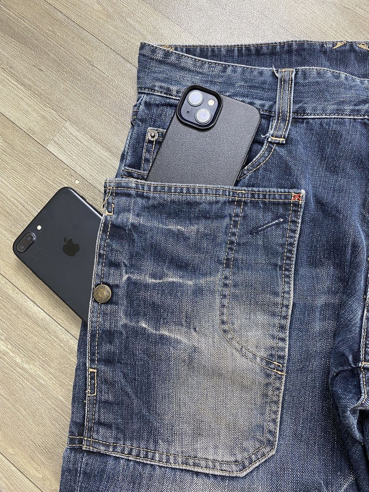 PPFM PPFM Platation Multipocket The Dessert Fox Distressed Jeans Size US 31 - 7 Thumbnail