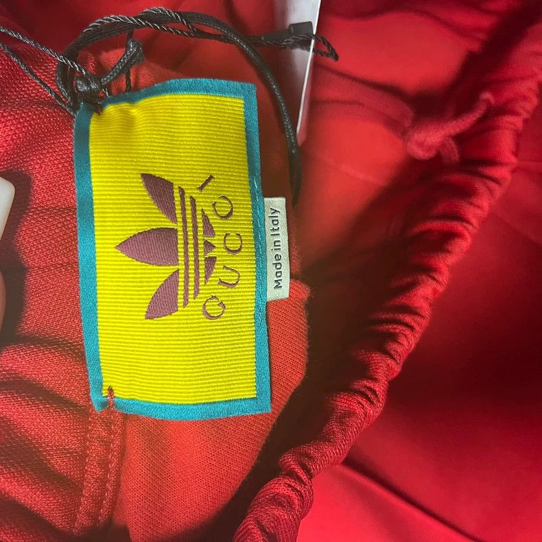 Gucci Gucci Adidas' latest red solid color logo printed casual pa Size US 30 / EU 46 - 3 Thumbnail