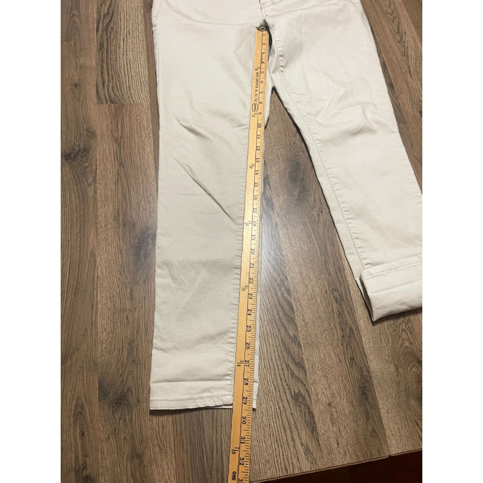 Vintage WannaBettaButt Jeans Women’s 8 Tan Skinny Pockets Straight Leg Vintage: No Size 30" / US 8 / IT 44 - 5 Thumbnail