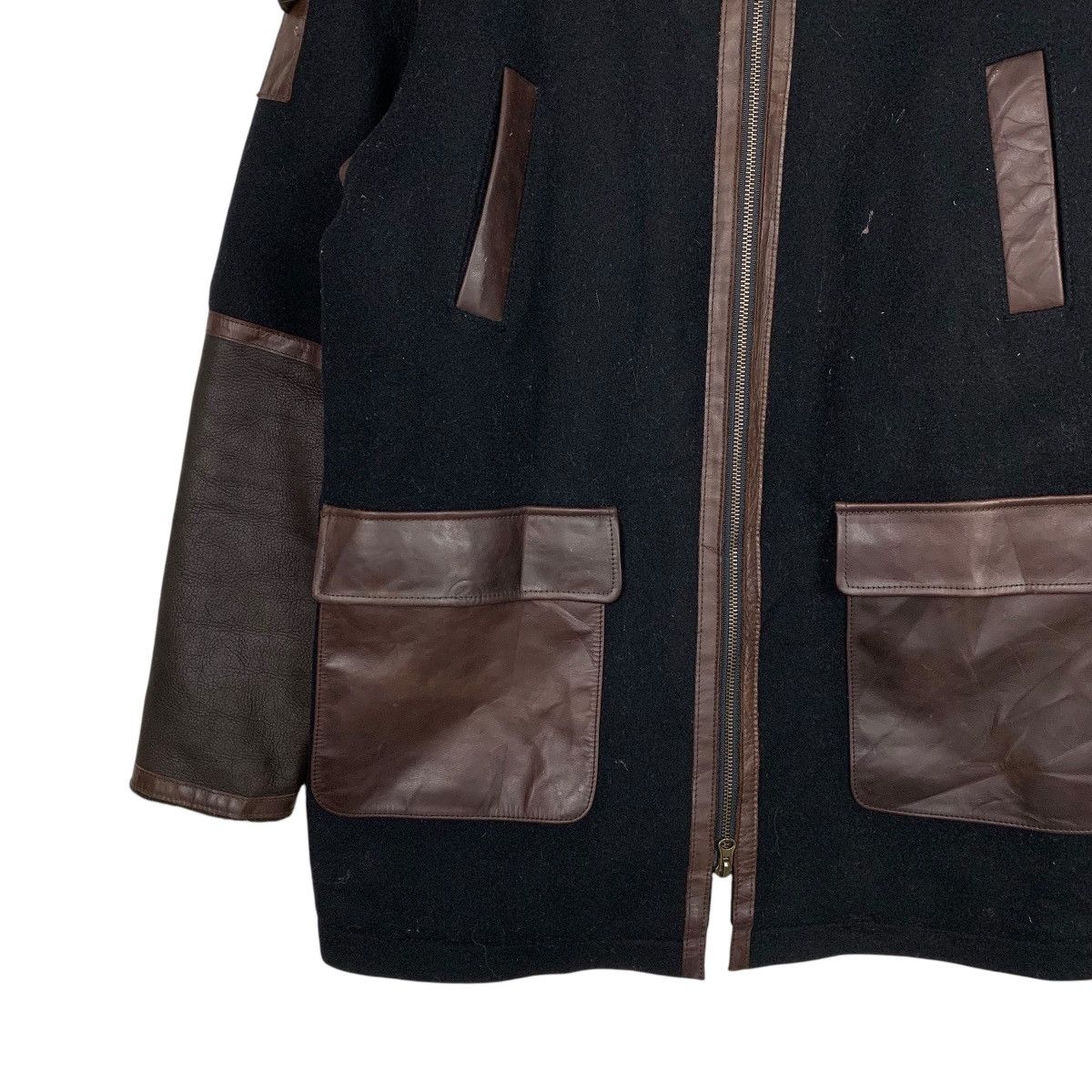 Japanese Brand Japanese Brand Acoustic Wool Leather Jacket Size US M / EU 48-50 / 2 - 3 Thumbnail