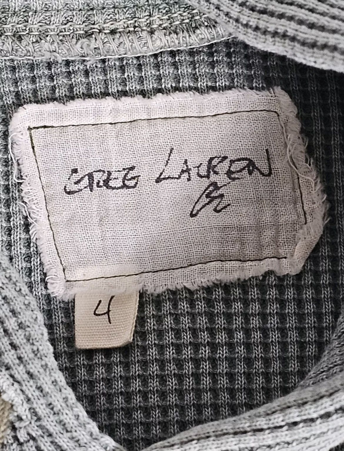 Greg Lauren Greg Lauren Waffle Hoodie Size US XL / EU 56 / 4 - 4 Thumbnail