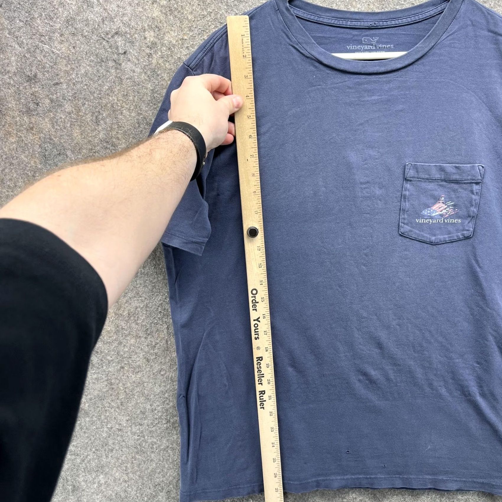 Vineyard Vines Vineyard Vines Shirt Mens Large Blue Pocket Boat Graphic USA Flag Tee Vintage Size US L / EU 52-54 / 3 - 4 Thumbnail