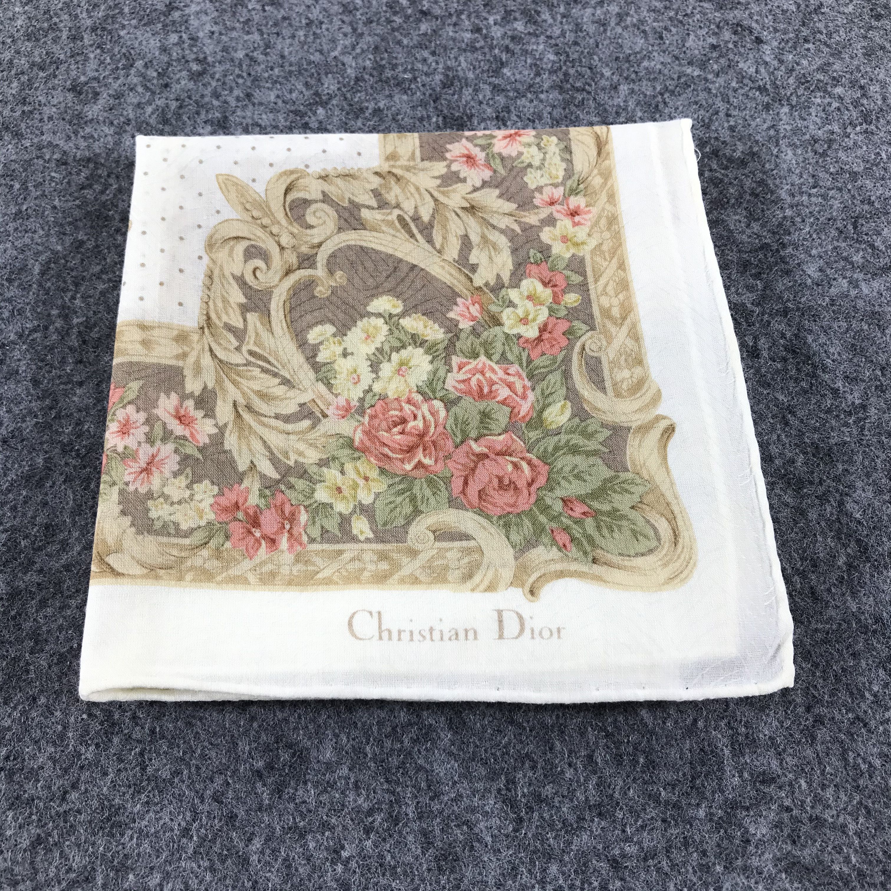 Christian Dior Monsieur Christian Dior Handkerchief Neckerchief Bandana H362 Size ONE SIZE - 8 Thumbnail