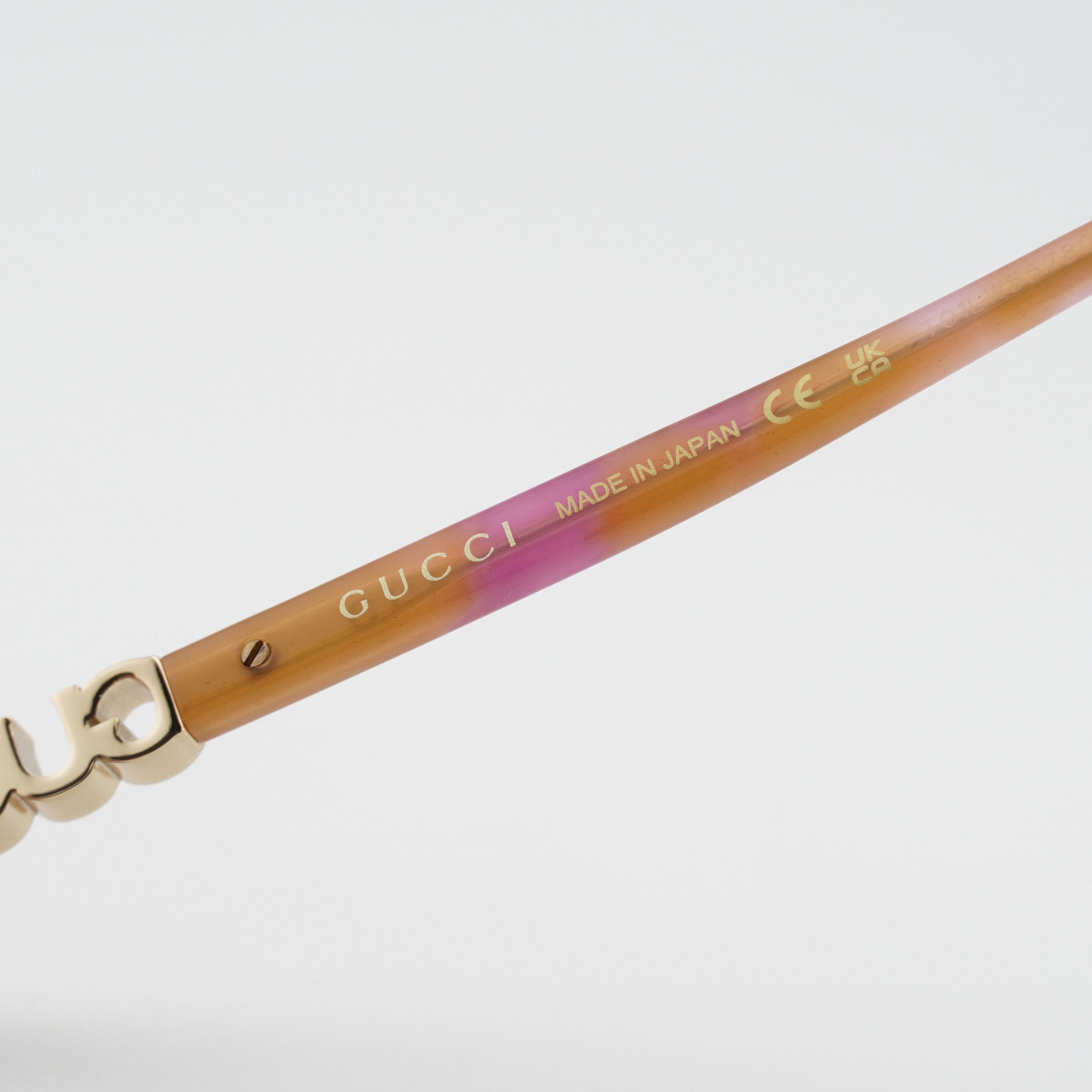 Gucci Gucci GG2153O 004 Eyeglasses Pink / Orange 51mm Oval Frame Size ONE SIZE - 5 Thumbnail