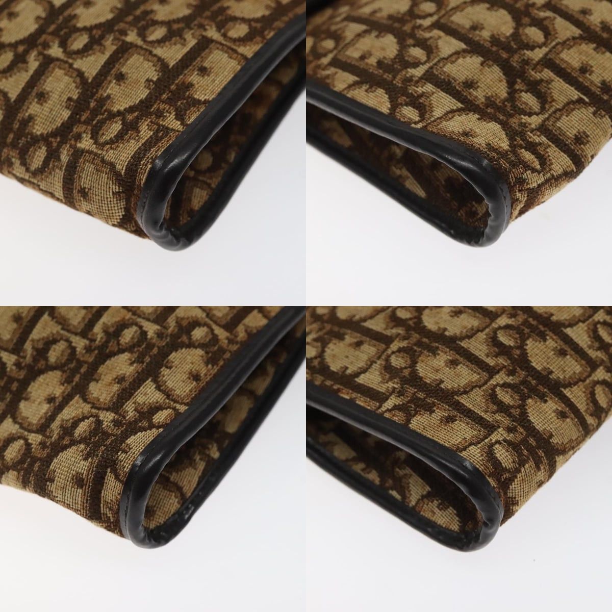Dior DIOR Trotter Canvas Shoulder Bag Brown Gold Size ONE SIZE - 10 Thumbnail