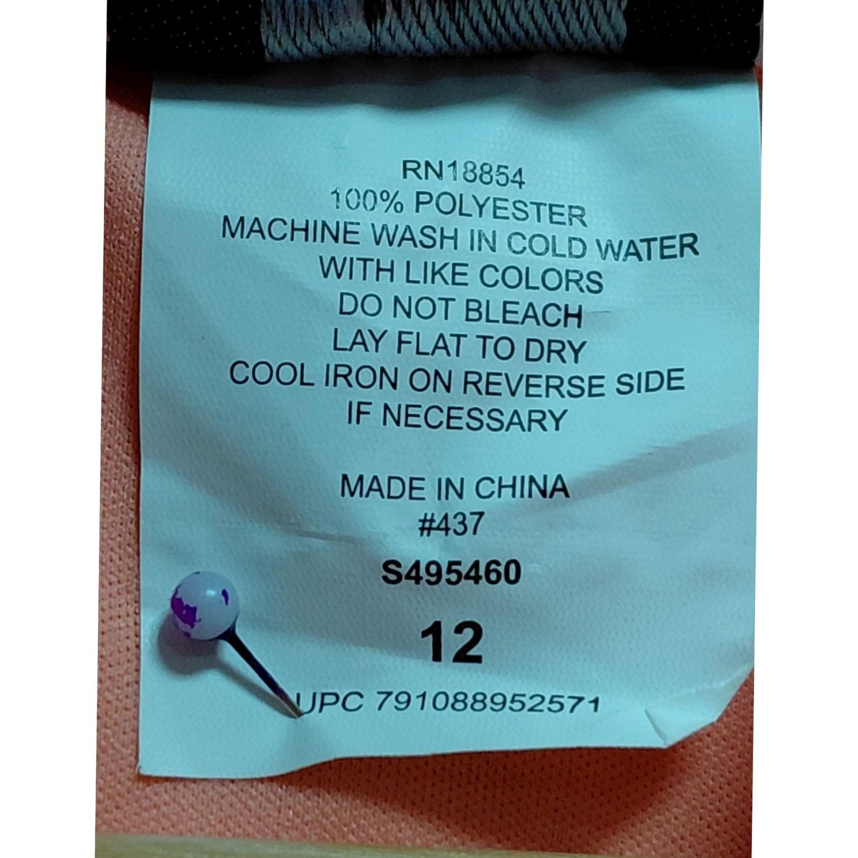 Vintage Rare Editions Peach Sleeveless Dress Knee Length Women Size 12, Light Weight, Polyester, Party/Cocktail, Casual, Spring Summer, Tank Dress, V-Neck N/A Size XL / US 12-14 / IT 48-50 - 7 Thumbnail