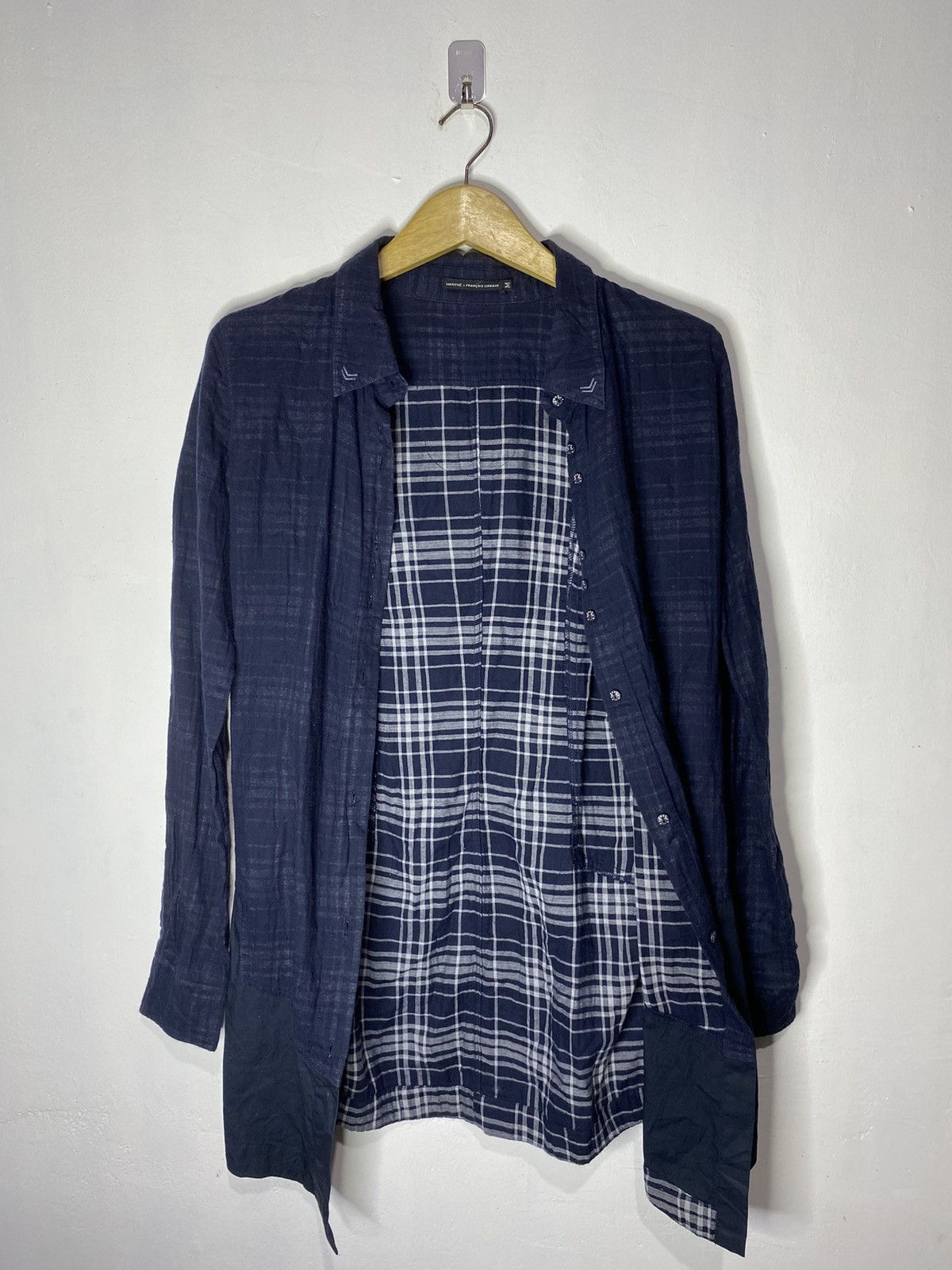 Japanese Brand × Marithe + Francois Girbaud Marithe Francois Girbaud long tartan button shirts Size US M / EU 48-50 / 2 - 2 Thumbnail