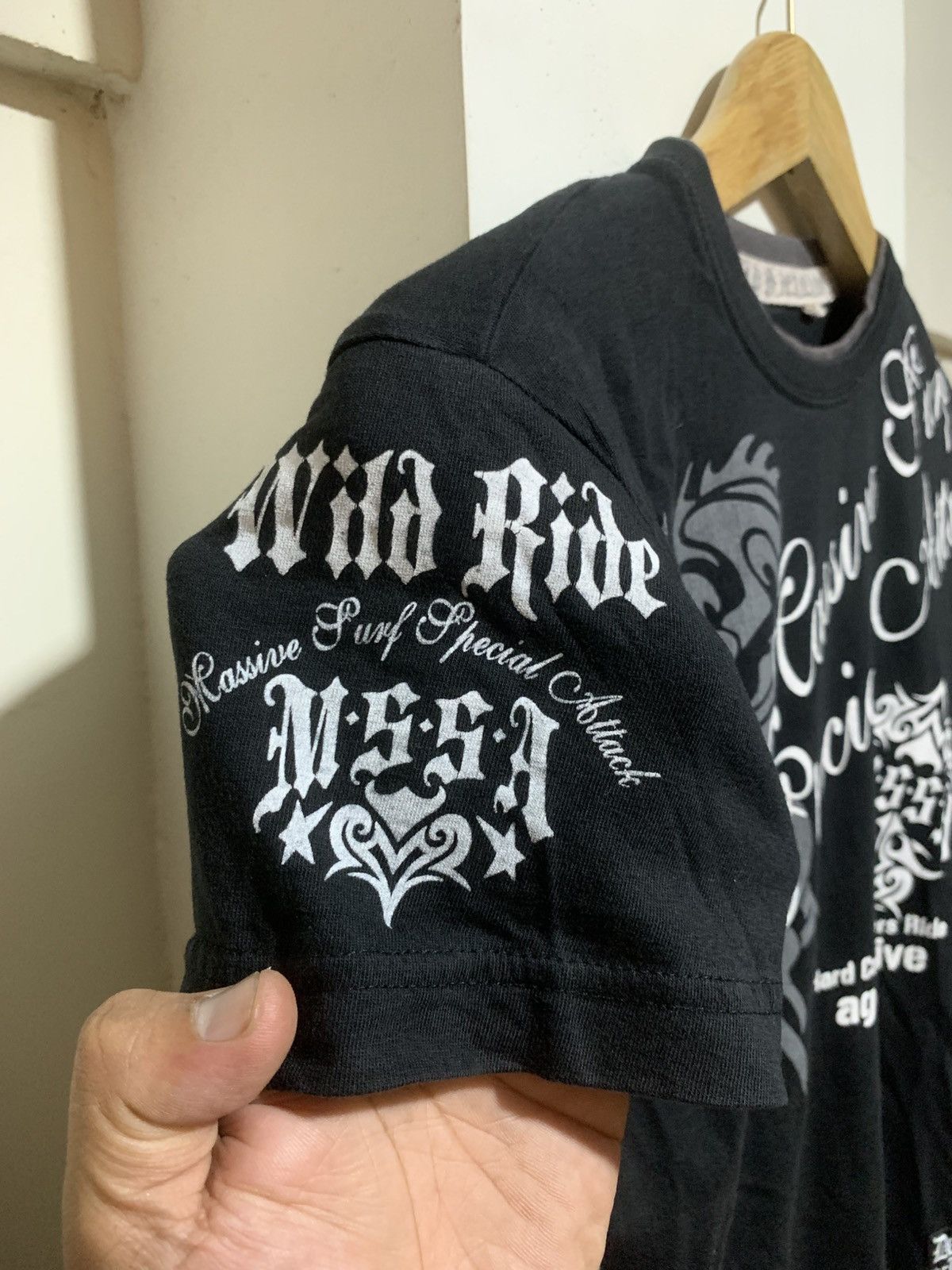 Japanese Brand Japanese Wild Ride Surf Style Double Layer Tee Shirt Size US S / EU 44-46 / 1 - 3 Thumbnail