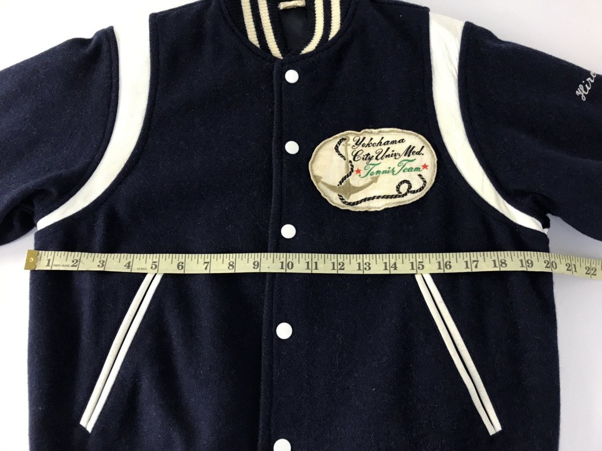 Japanese Brand Varsity Jacket Yokohama Tennis Team Distressed Snap Button Size US M / EU 48-50 / 2 - 11 Thumbnail