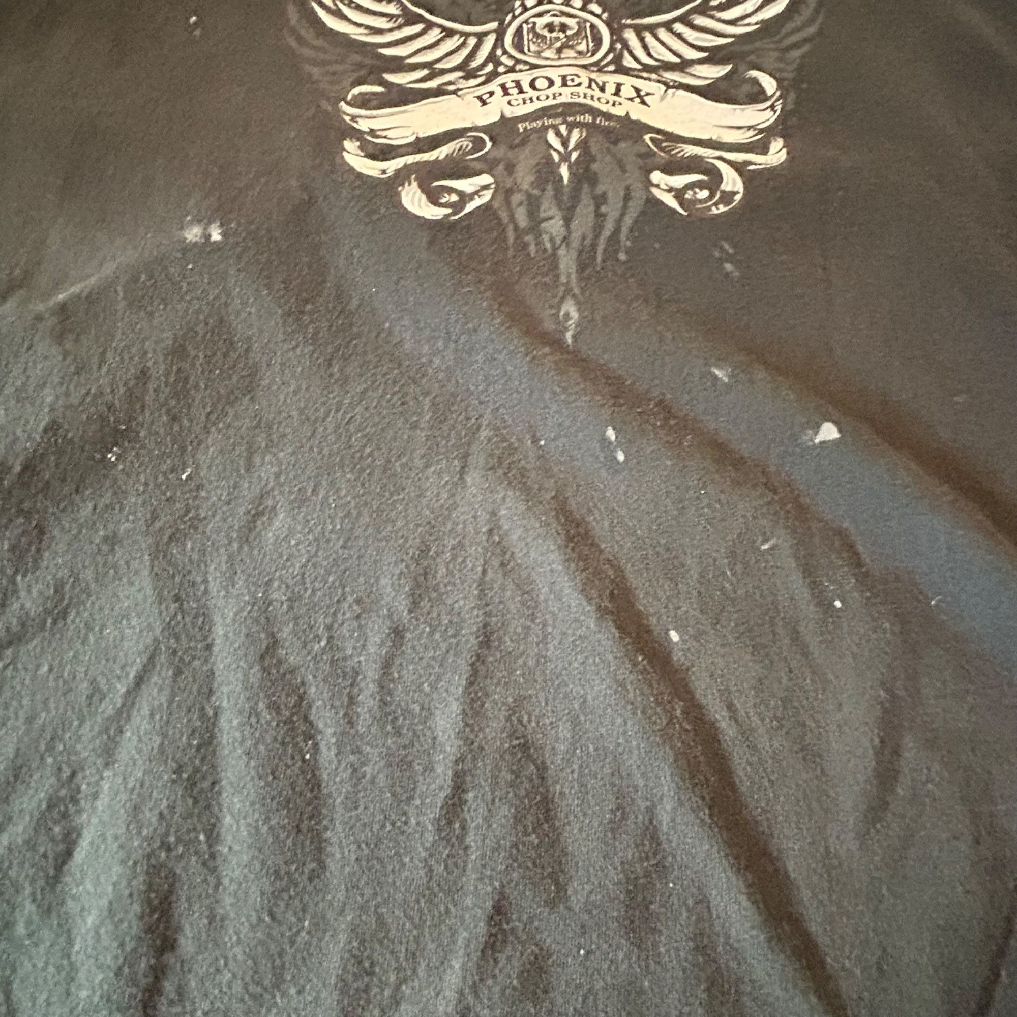 Vintage Vintage Biker Phoenix Chop Shop Outlaw Grunge Distressed Tan Size US XXL / EU 58 / 5 - 4 Thumbnail