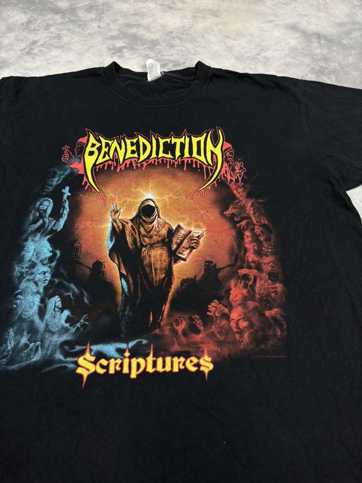Band Tees × Vintage Vintage 2020 Benediction Scriptures Tee Band Rock Metal 00s Size US L / EU 52-54 / 3 - 2 Thumbnail