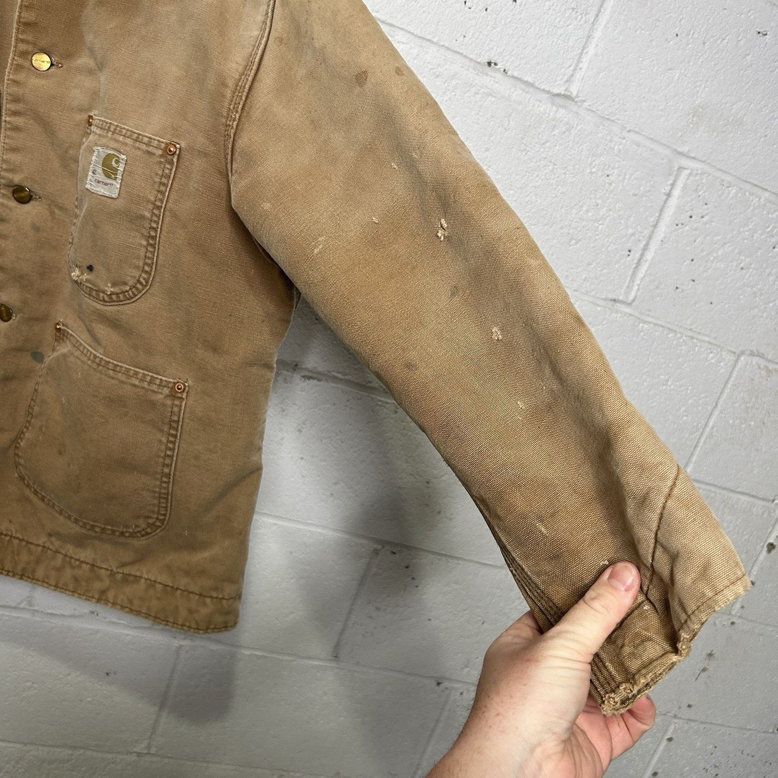 Carhartt Vintage 1970s Carhartt Blanket-Lined Chore Coat “Tan” Size US M / EU 48-50 / 2 - 8 Thumbnail
