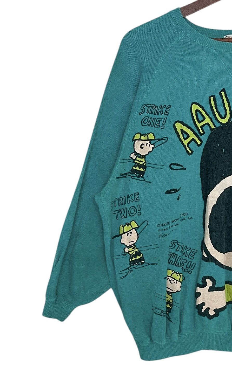 Peanuts Vintage Cartoon Peanuts Overprint Sweatshirt 1990s Size US M / EU 48-50 / 2 - 3 Thumbnail