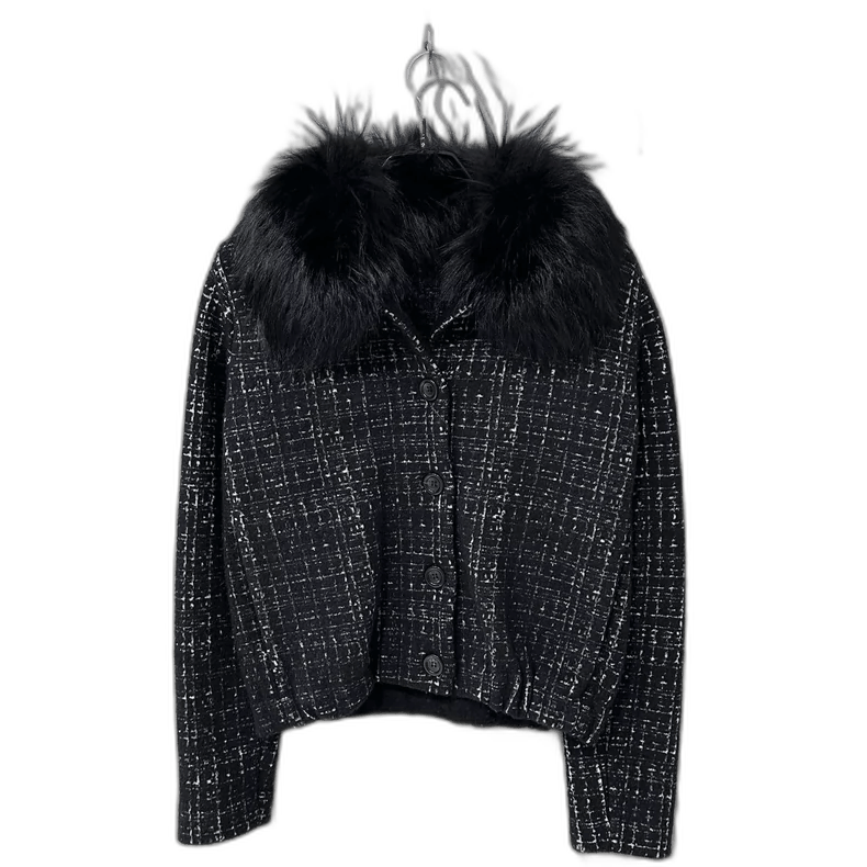 Prada Prada Faux Fur Collar Jacket Size M / US 6-8 / IT 42-44 - 1 Thumbnail