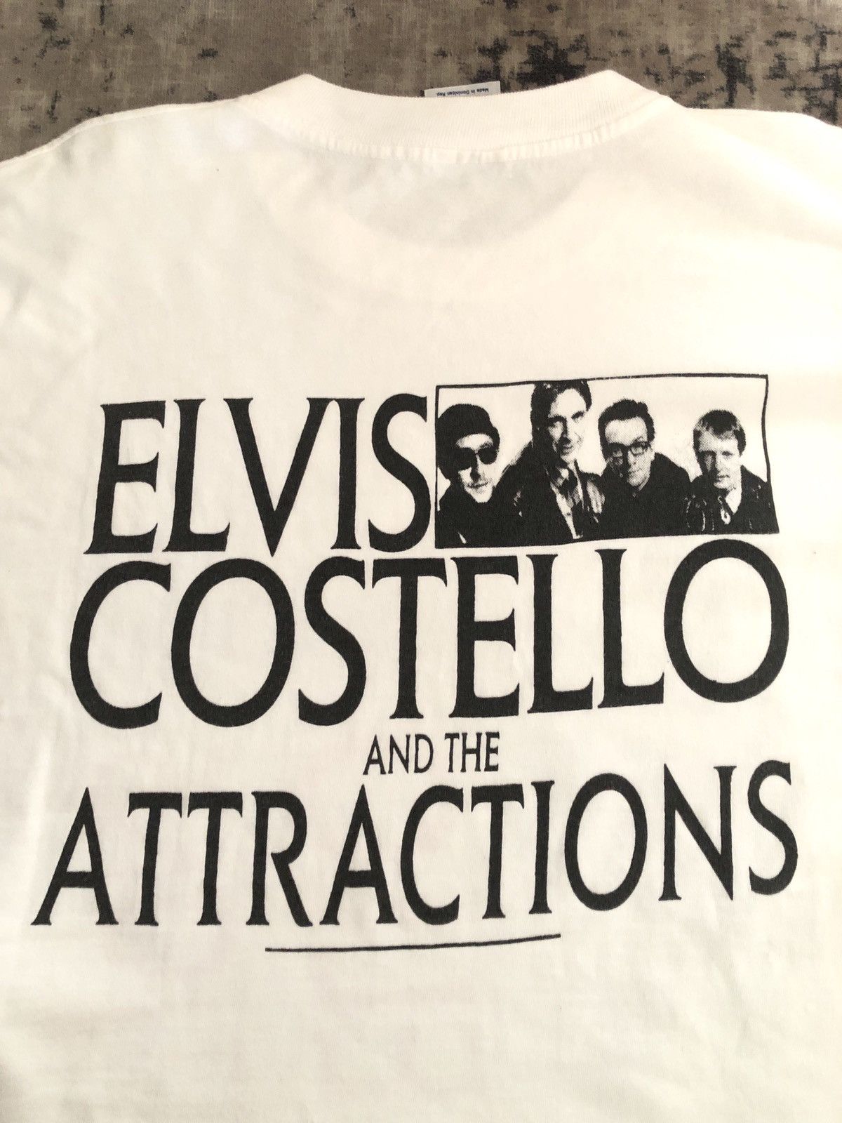 Band Tees × Vintage Vintage 90s ELVIS COSTELLO n The ATTRACTION Size US XXL / EU 58 / 5 - 6 Thumbnail