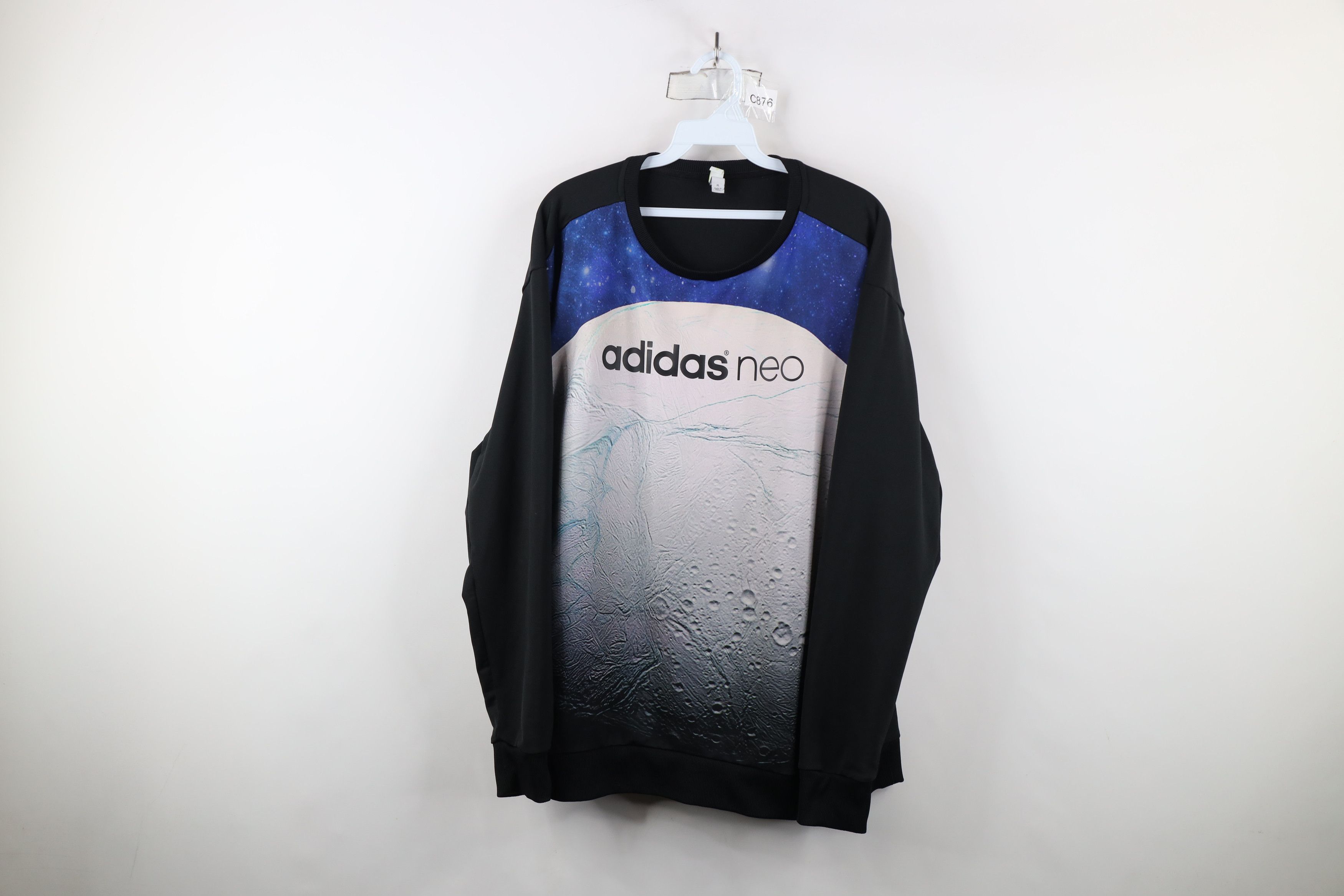 Adidas × Vintage Adidas Neo All Over Print Space Moon Crewneck Sweatshirt Size US XL / EU 56 / 4 - 1 Thumbnail